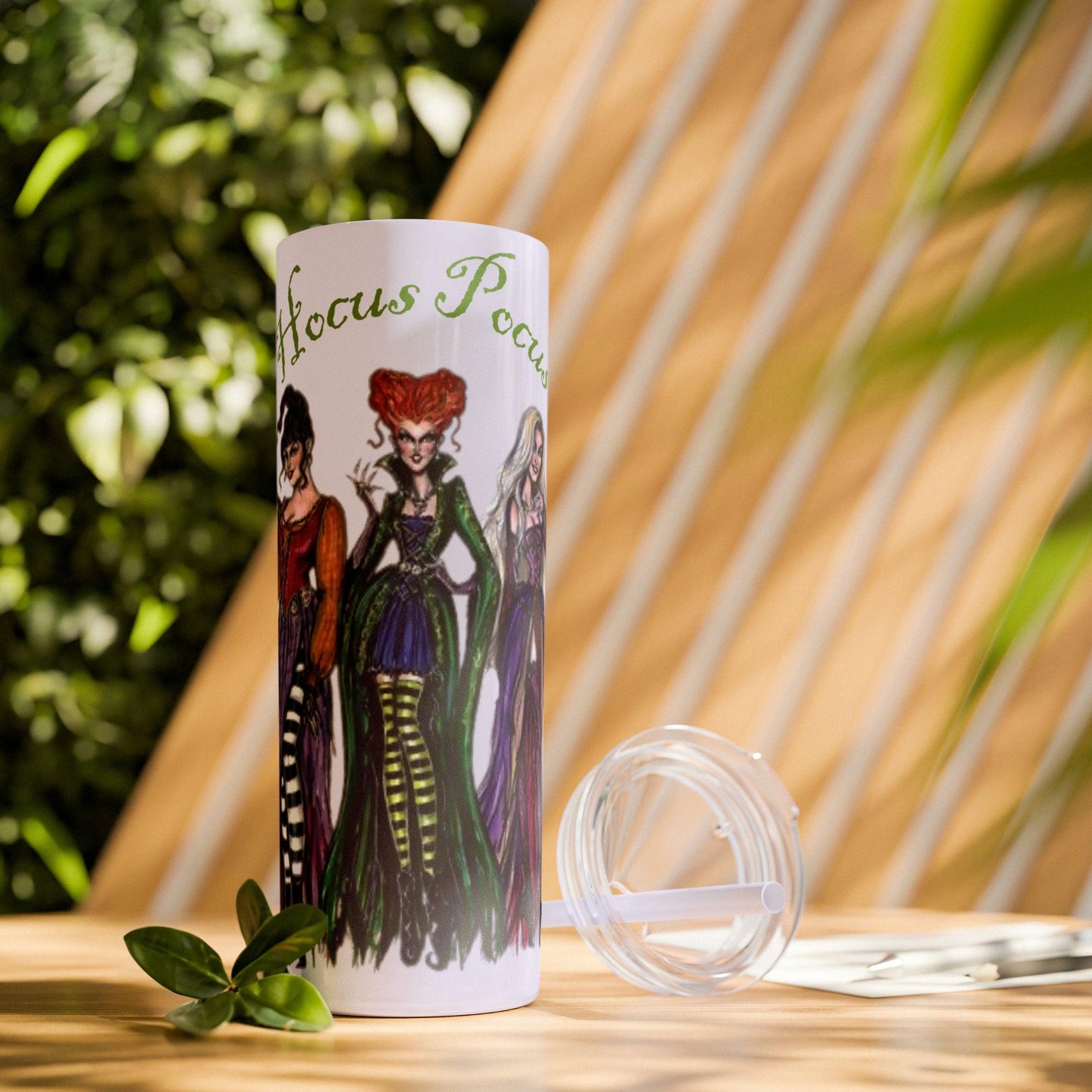 Hocus Pocus Skinny Tumbler with Straw, 20oz - Deeg Family Design