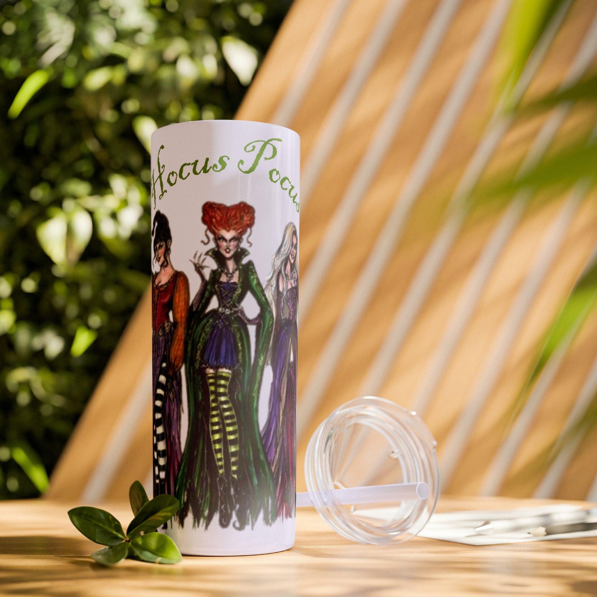 Hocus Pocus Skinny Tumbler with Straw, 20oz - Deeg Family Design