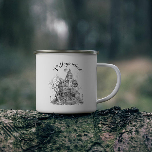 Village Witch Enamel Camping Mug - Deeg Family Design