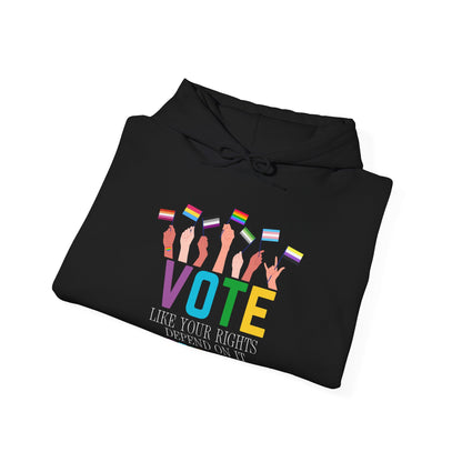 LGBTQ+ Vote Adult Hoodie