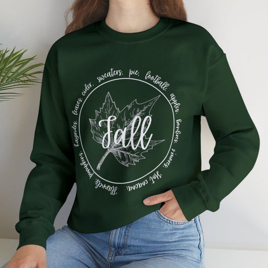 Fall Circle Adult Sweatshirt