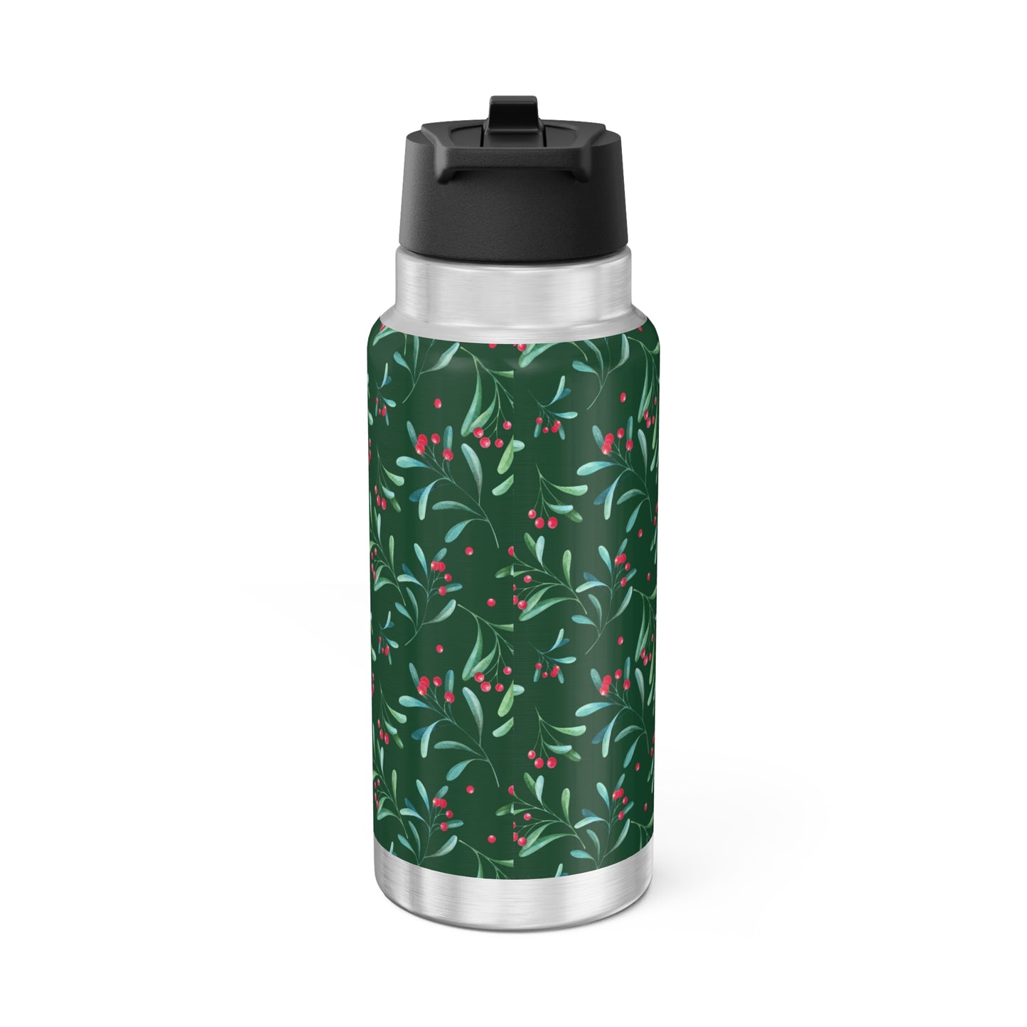 Green Holly Berry Gator Tumbler, 32oz