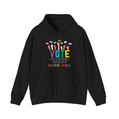 LGBTQ+ Vote Adult Hoodie