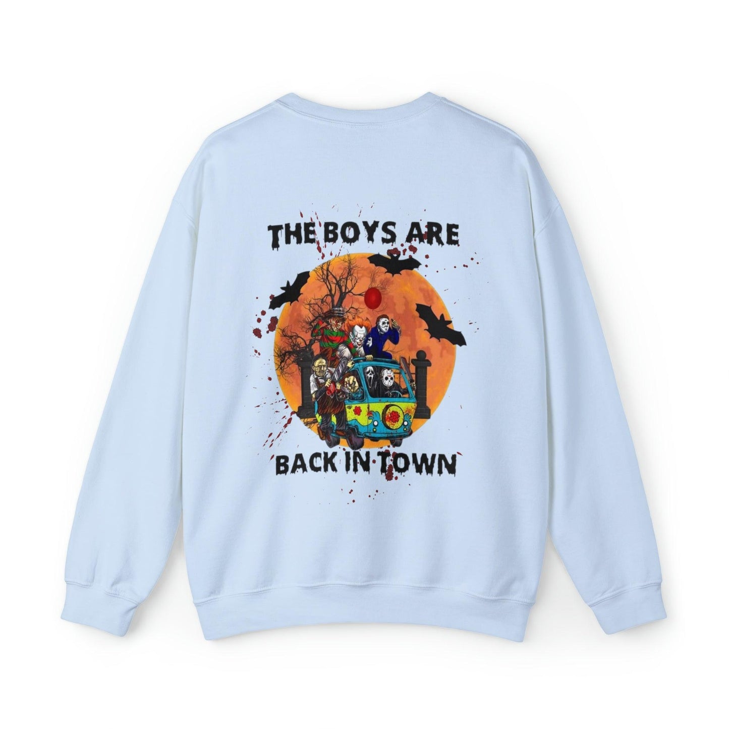 The Boys are Back in Town Horror Adult Sweatshirt - Deeg Family Design