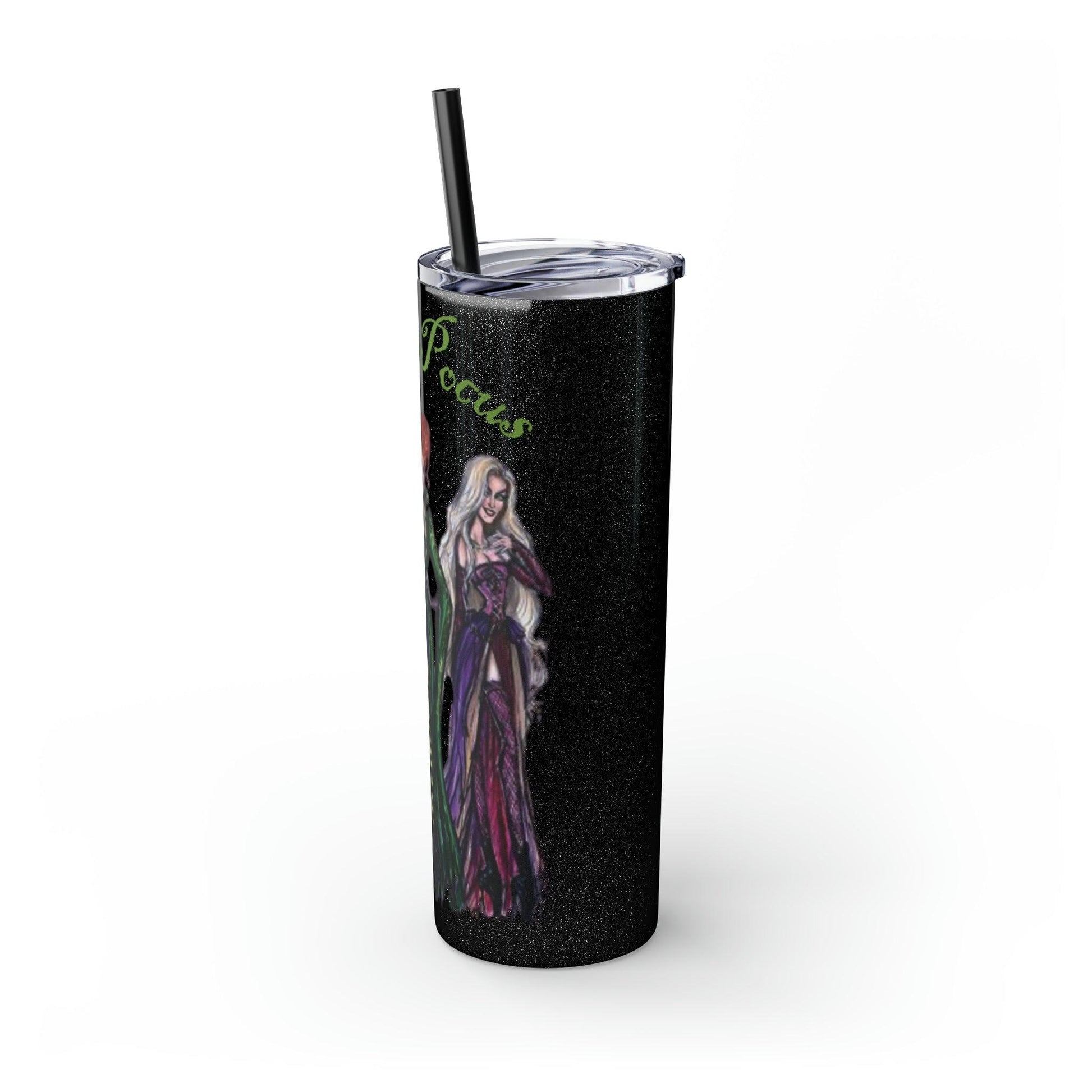 Hocus Pocus Skinny Tumbler with Straw, 20oz - Deeg Family Design