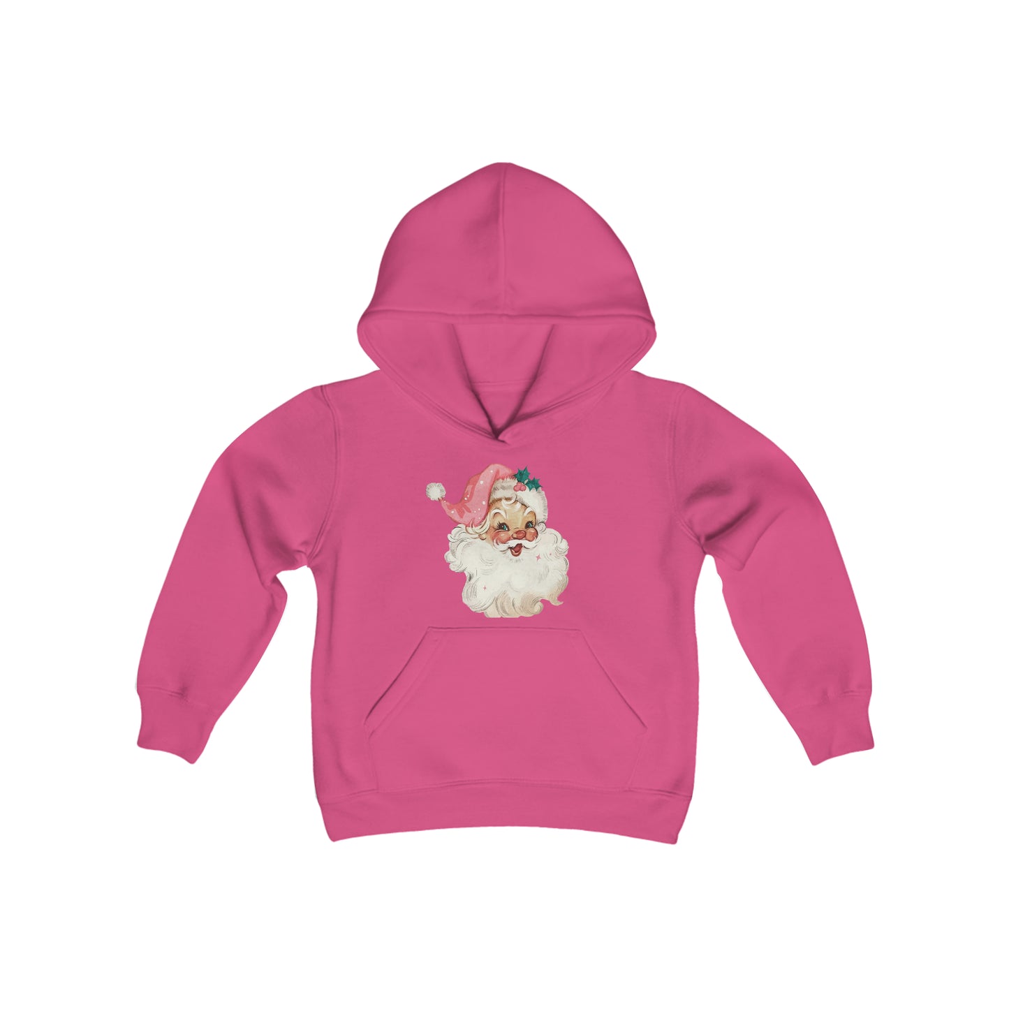 Pink Santa Youth Hoodie