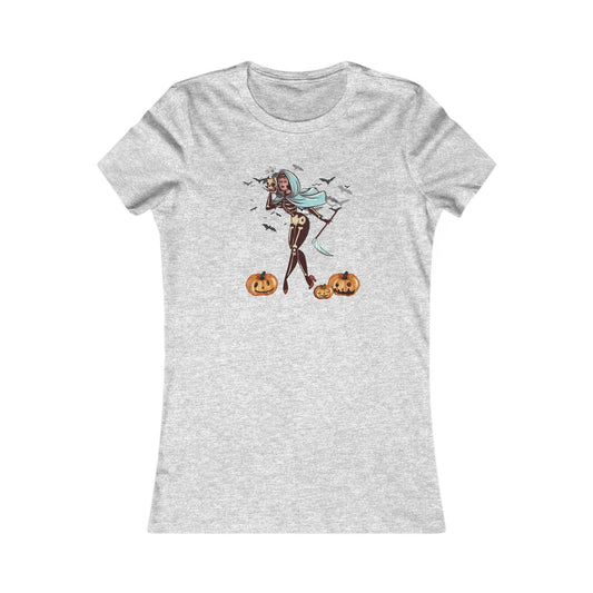 Pin Up Skeleton Lady Women's Tee - Deeg Family Design