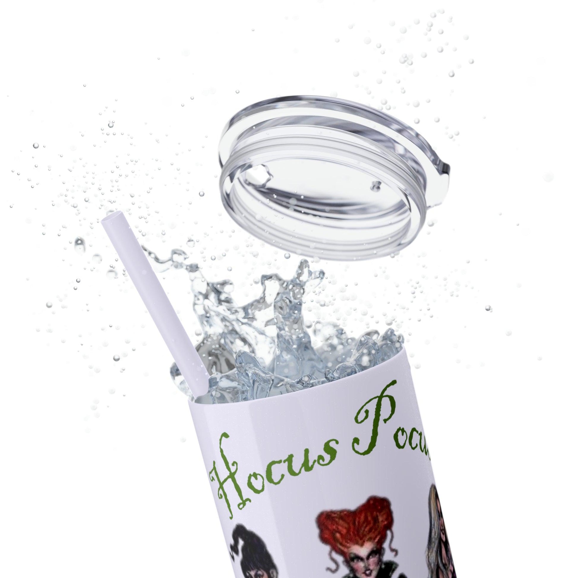 Hocus Pocus Skinny Tumbler with Straw, 20oz - Deeg Family Design