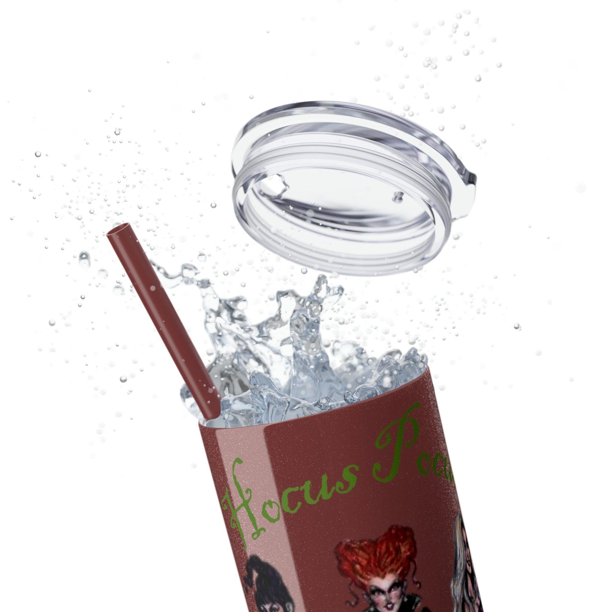 Hocus Pocus Skinny Tumbler with Straw, 20oz - Deeg Family Design