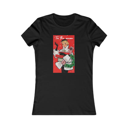 Vintage Tis The Season Lady Women'sTee