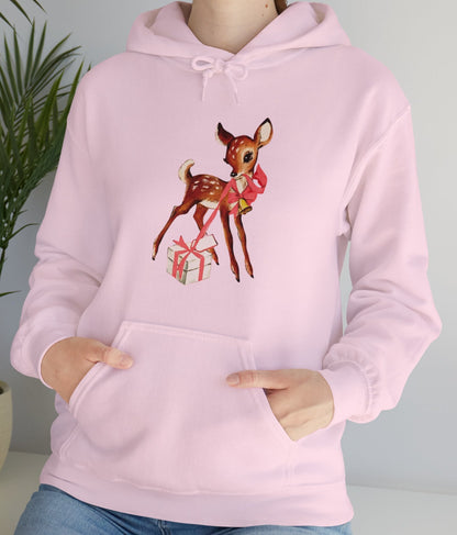 Vintage Deer Opening Package Adult Hoodie