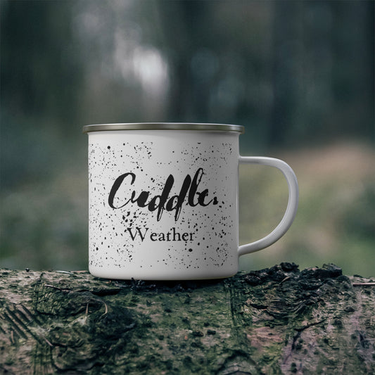 Cuddle Weather Enamel Camping Mug