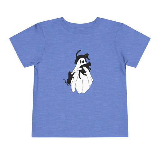 Ghost with Cats Toddler Tee - Deeg Family Design