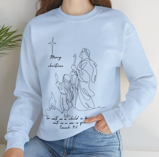 Nativity Shepperd's  Adult Sweatshirt