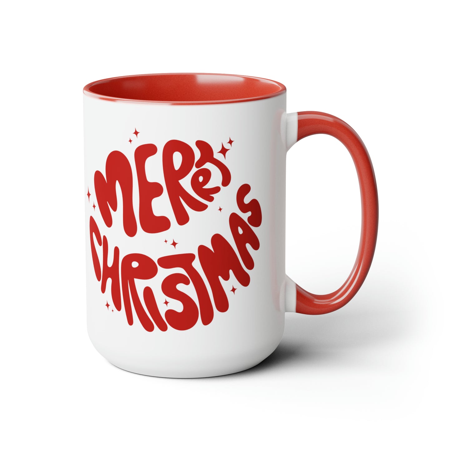 Santa Two-Tone Coffee Mugs, 15oz