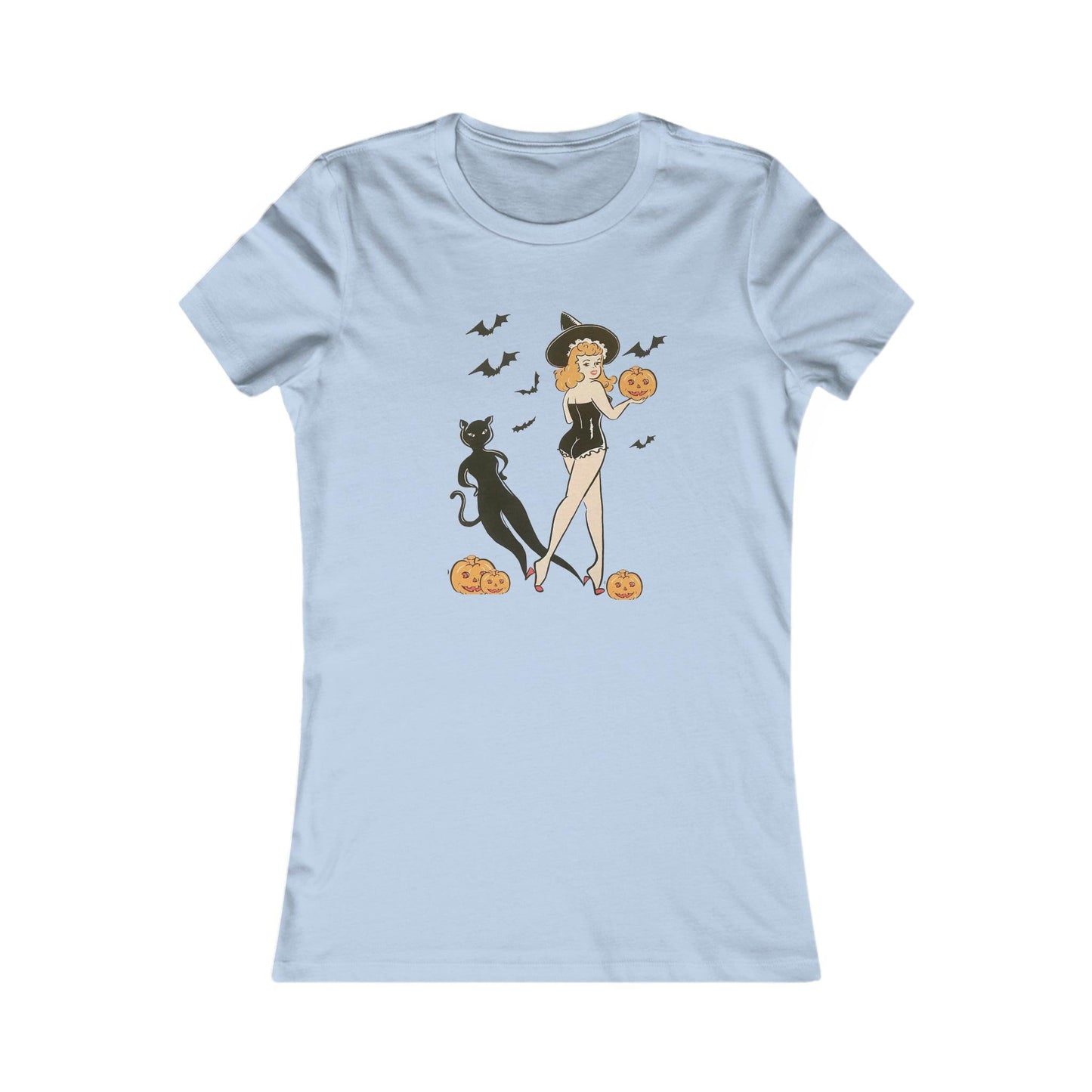 Pin Up Cat Shadow Women's Tee - Deeg Family Design