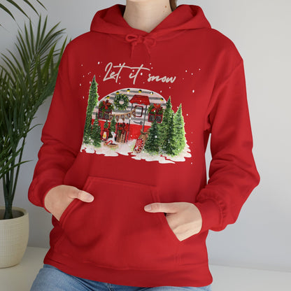 Christmas Air Stream Adult Hoodie