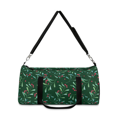 Green Holly Berry Duffel Bag