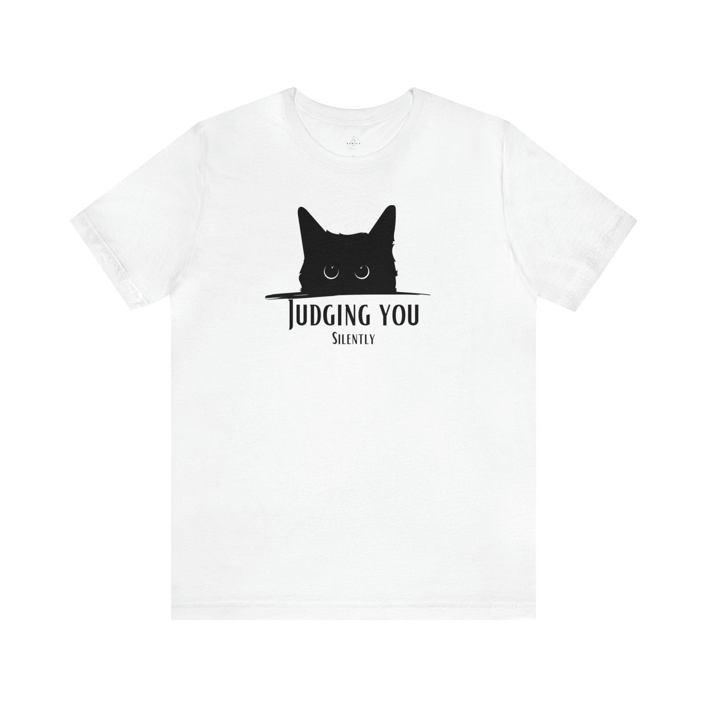 Judging You Cat Adult Tee - Deeg Family Design