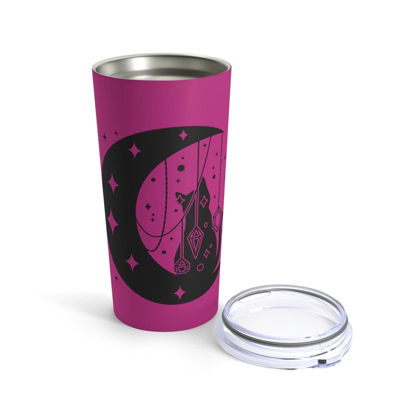 Crystal Moon Cat Tumbler 20oz - Deeg Family Design