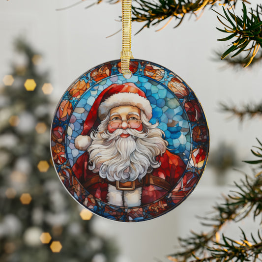 Santa Acrylic Ornaments