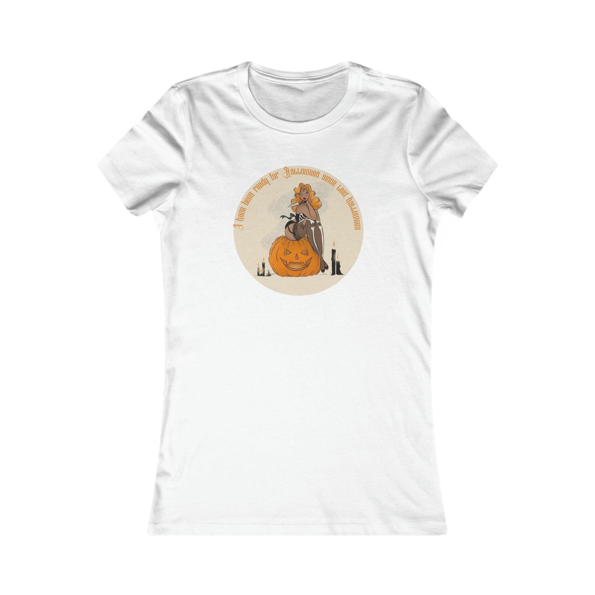 Pin Up Ready for Halloween Women's Tee - Deeg Family Design