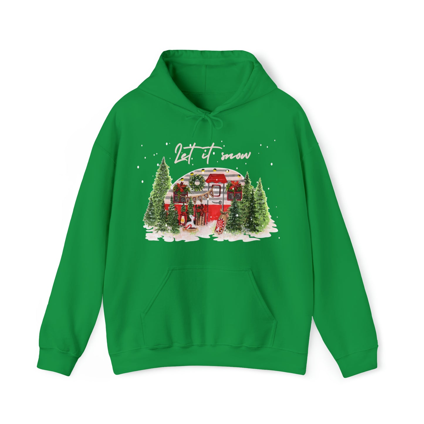 Christmas Air Stream Adult Hoodie