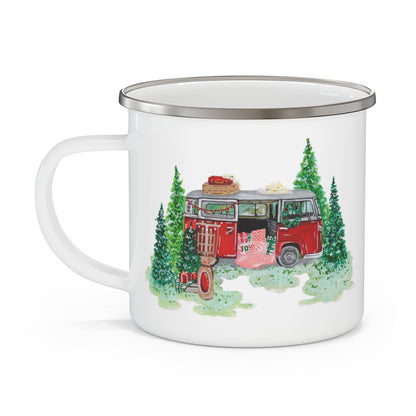 Christmas Camp Enamel Camping Mug