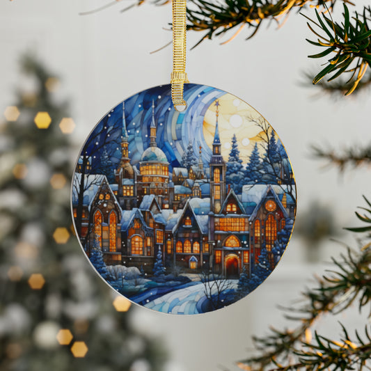 Christmas Town Acrylic Ornaments