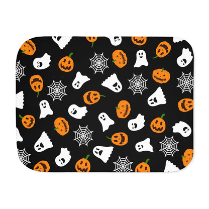 Cute Halloween Sherpa Blanket - Deeg Family Design