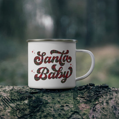 Santa Baby Enamel Camping Mug