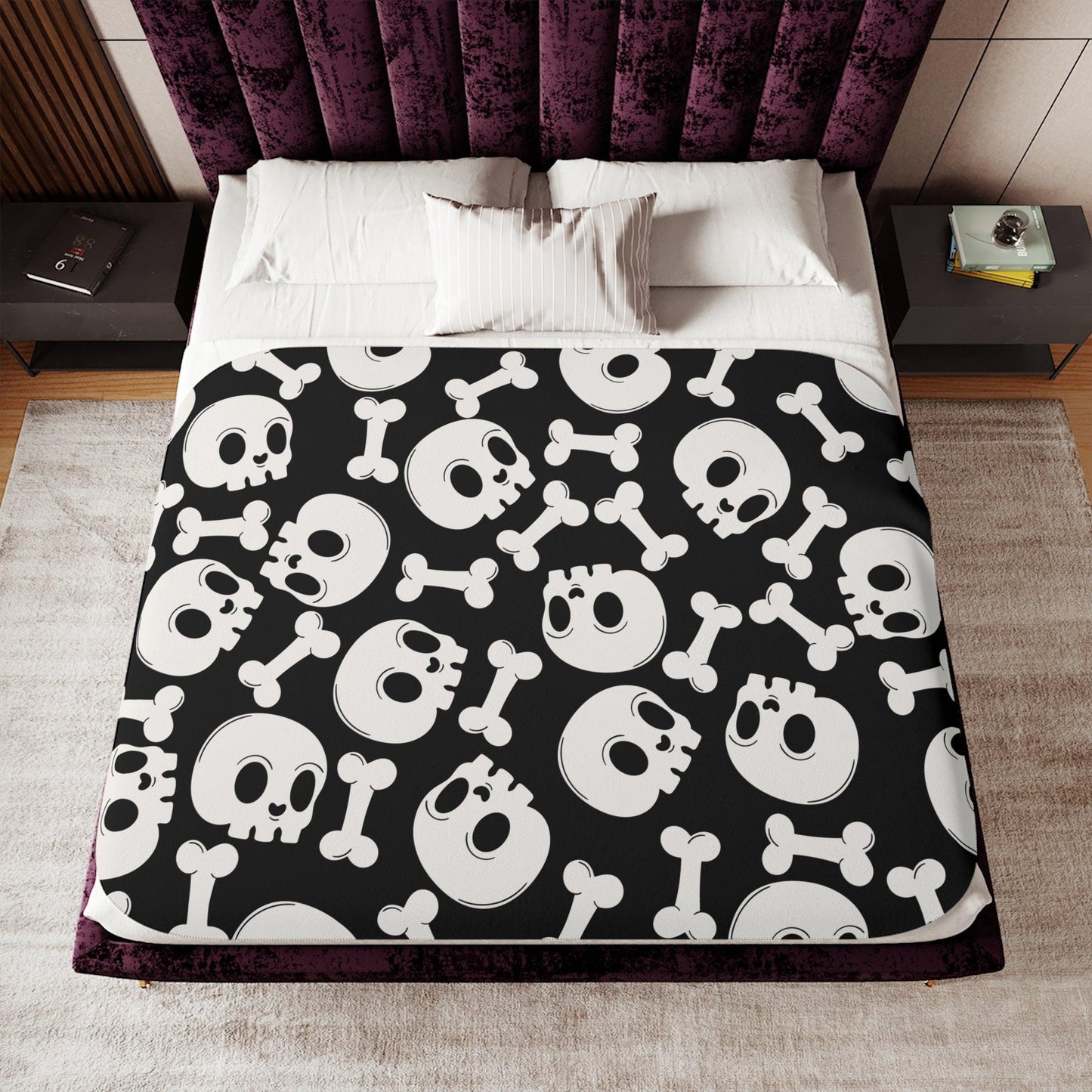 Bones Sherpa Blanket - Deeg Family Design