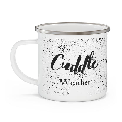 Cuddle Weather Enamel Camping Mug