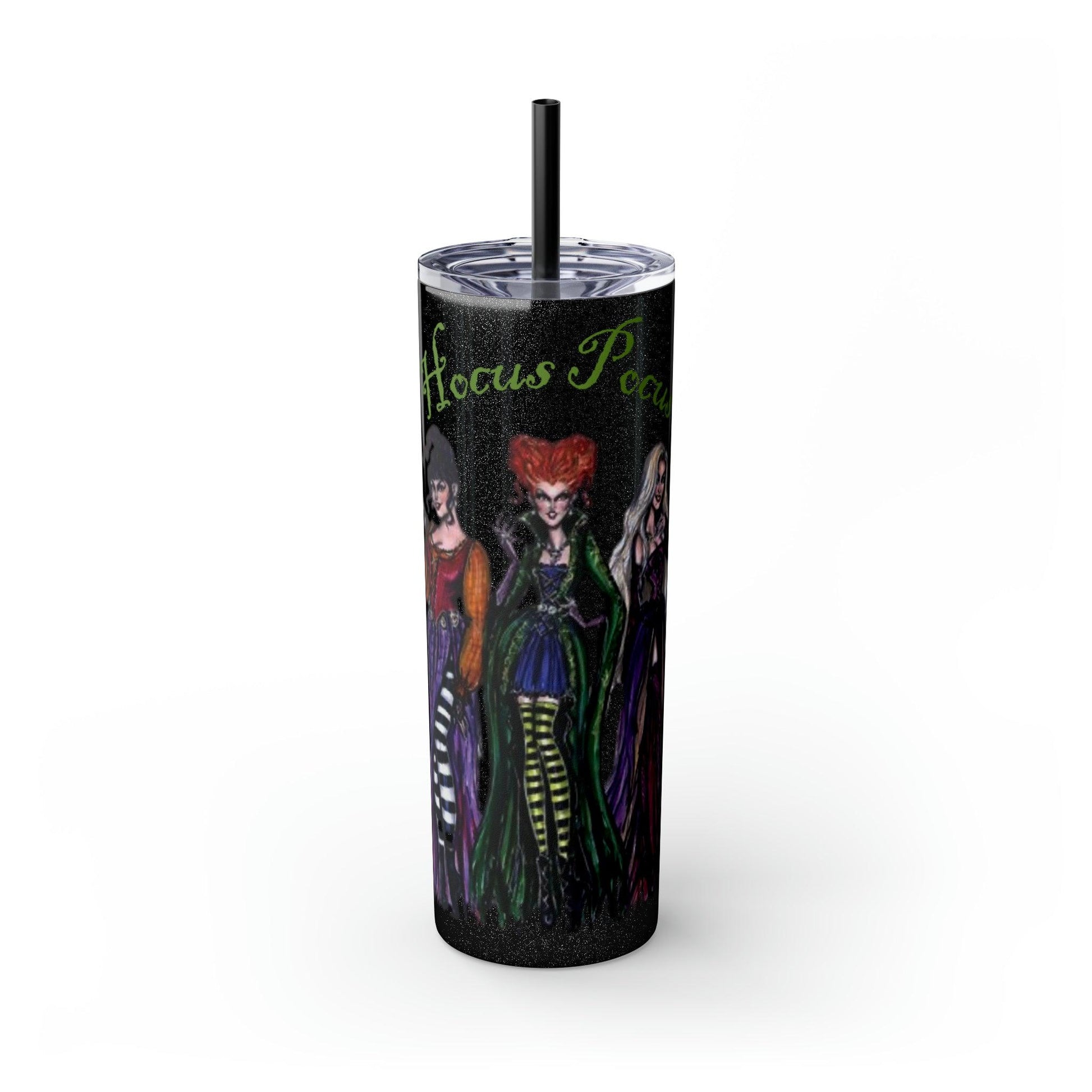 Hocus Pocus Skinny Tumbler with Straw, 20oz - Deeg Family Design