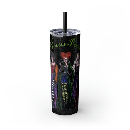 Hocus Pocus Skinny Tumbler with Straw, 20oz - Deeg Family Design