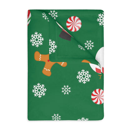 Christmas Vibes Velveteen Minky Blanket