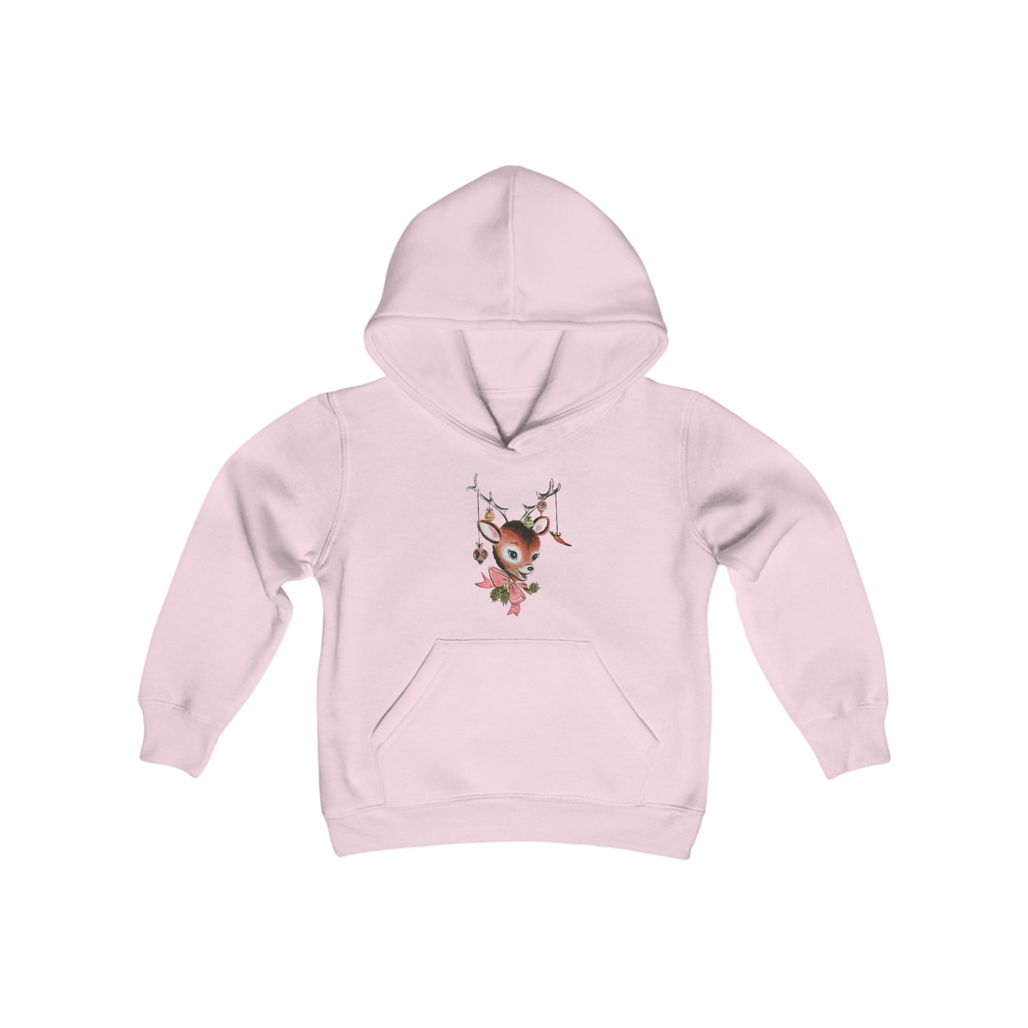 Vintage Deer with Antlers Youth Hoodie