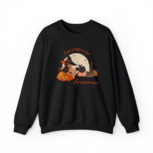 Pin Up I Put A spell On You Adult Sweatshirt - Deeg Family Design