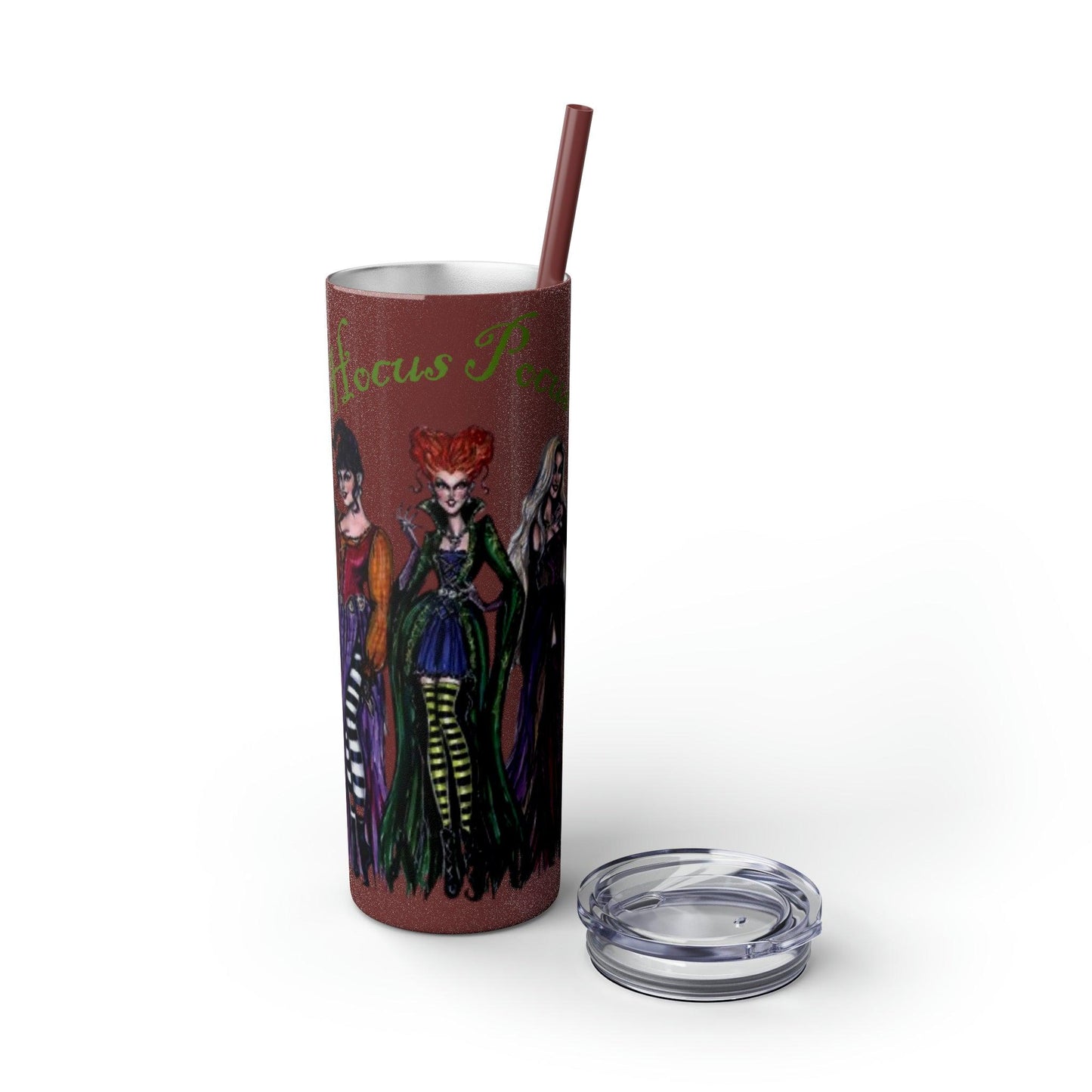 Hocus Pocus Skinny Tumbler with Straw, 20oz - Deeg Family Design