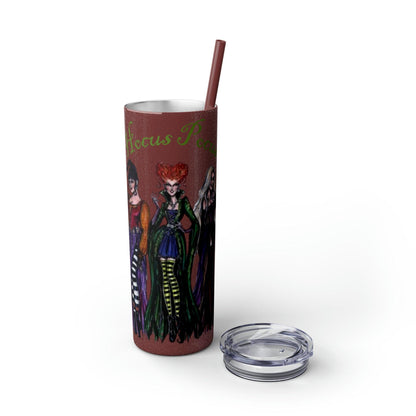 Hocus Pocus Skinny Tumbler with Straw, 20oz - Deeg Family Design