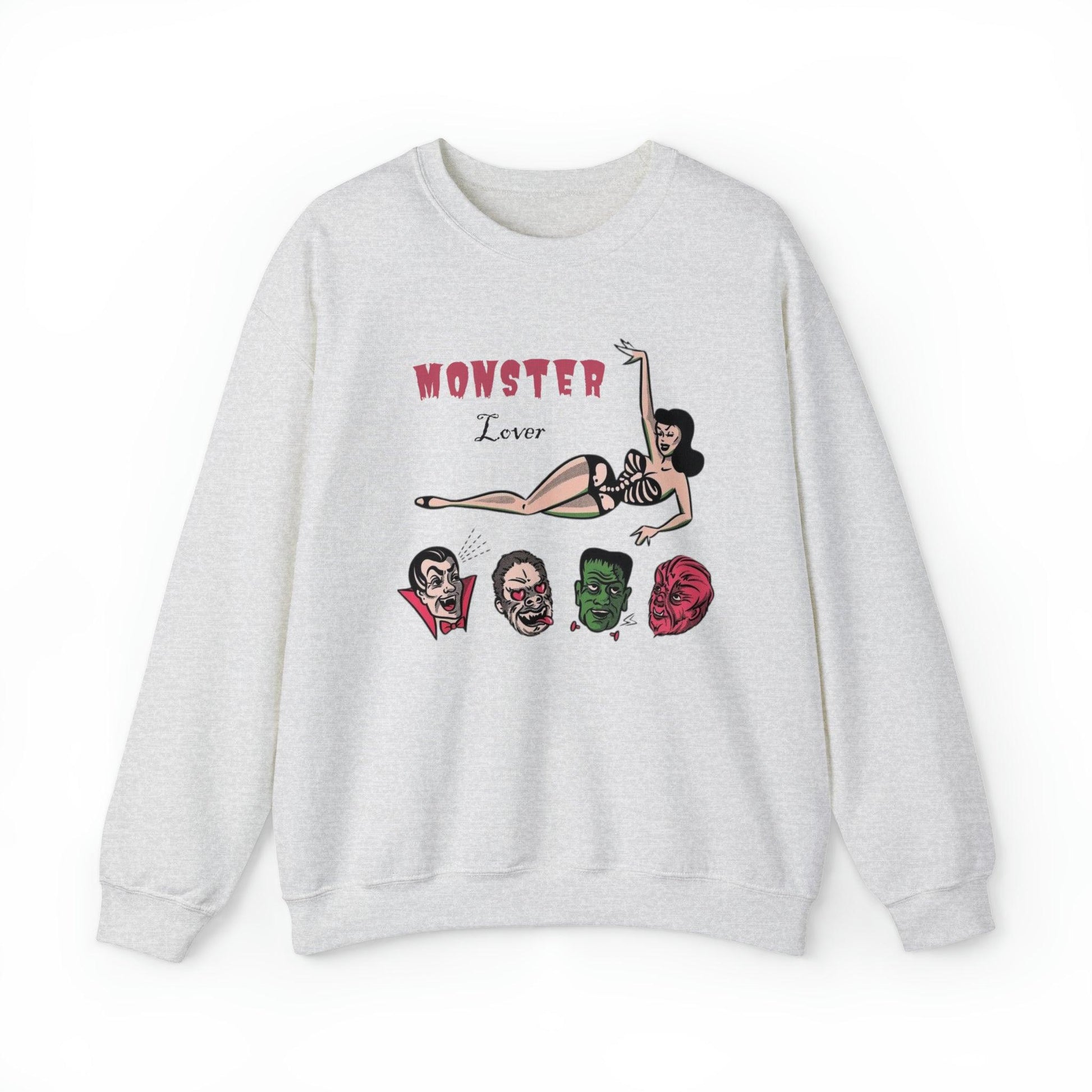 Pin Up Monster Lover Adult Sweatshirt - Deeg Family Design