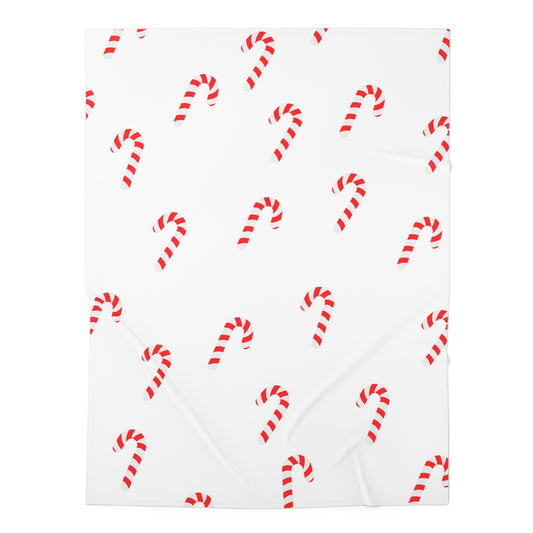 Candy Cane Baby Swaddle Blanket