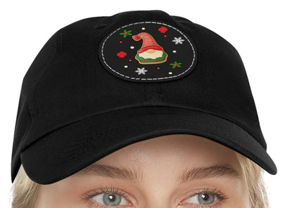 Christmas Cookie Dad Hat with Leather Patch