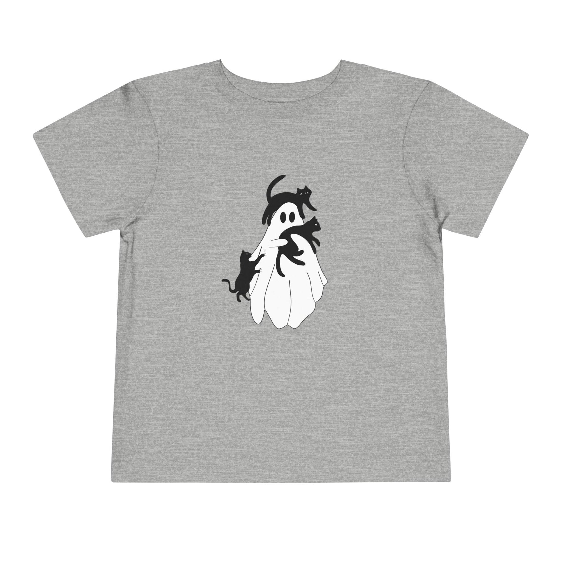 Ghost with Cats Toddler Tee - Deeg Family Design