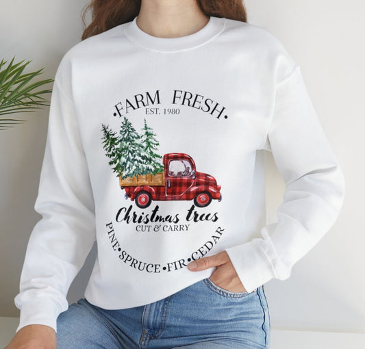 Christmas Tree Farm Adult Sweatshirt