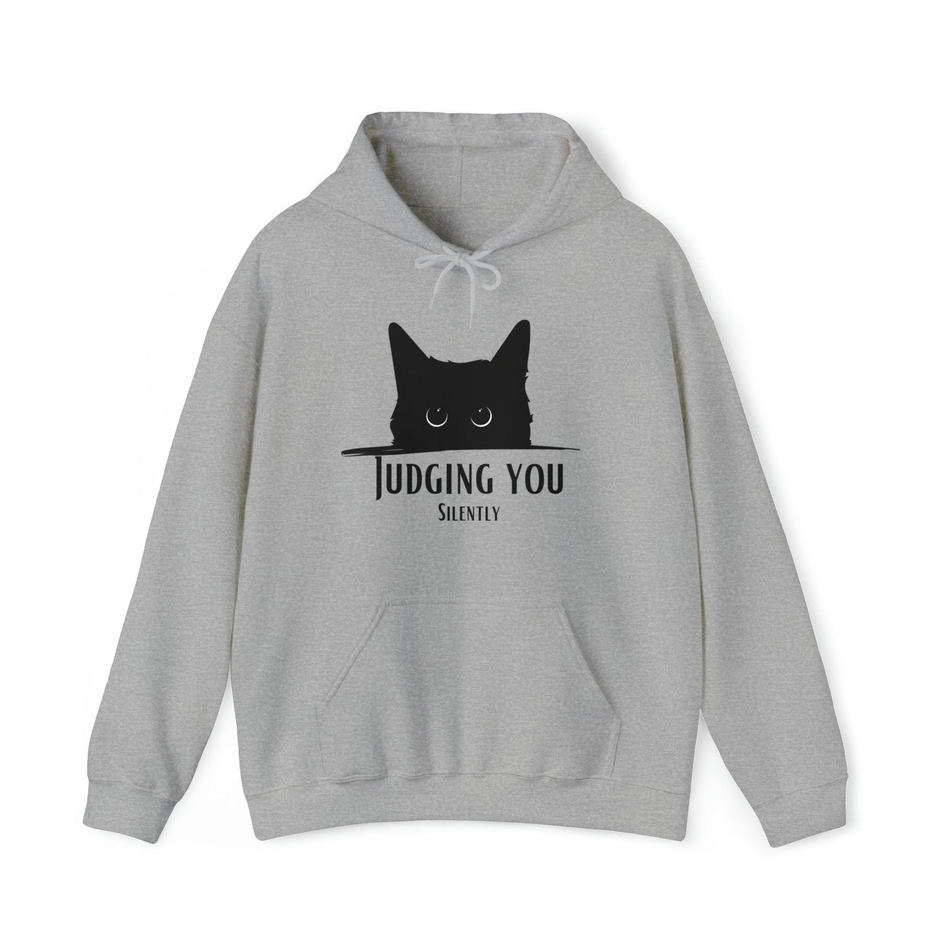 Judging You Cat Adult Hoodie - Deeg Family Design