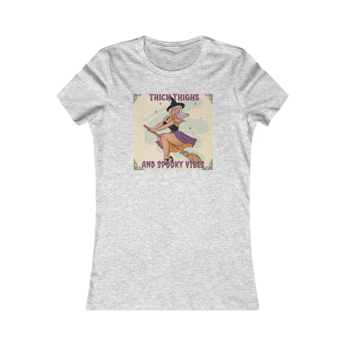 Pin Up Thick Thighs and Spooky Vibes Women's Tee - Deeg Family Design