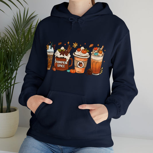 Fall Coffee Adult Hoodie