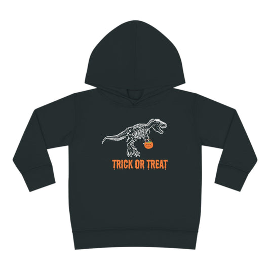 T Rex Trick Or Treat Toddler Hoodie - Deeg Family Design