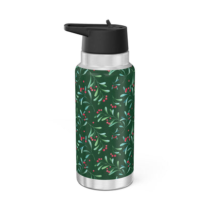 Green Holly Berry Gator Tumbler, 32oz